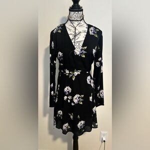 Lush Elly Wrap Long Sleeve Dress